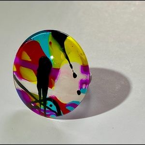 Hand Painted Statement Ring